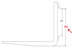 Piggy back fork needs the h1 measurement